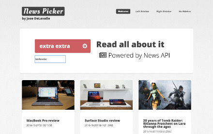 Angular News Picker